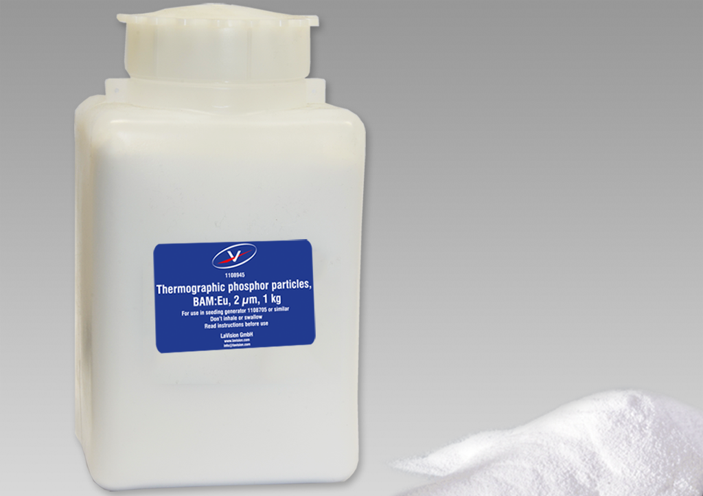 Thermographic phosphor particles μm